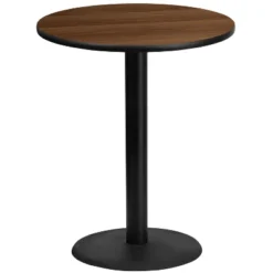 Flash Furniture 36'' Round Laminate Table Top With 24'' Round Bar Height Table Base -Flash Furniture GUEST 1e6511fb b594 4ff4 ae0a 17e67b901dd6