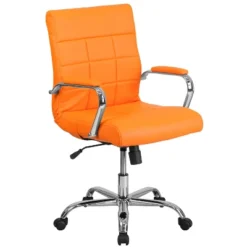 Flash Furniture Mid-Back Vinyl Executive Swivel Office Chair With Chrome Base And Arms -Flash Furniture GUEST 1e8a36fb b4e0 4c3b a685 3fb98bd4ee53