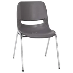 Flash Furniture HERCULES Series 880 Lb. Capacity Ergonomic Shell Stack Chair With Chrome Frame And 18'' Seat Height -Flash Furniture GUEST 1ef2cdfd b251 4c20 95dd 1d325f4a2833