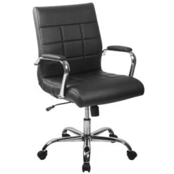 Flash Furniture Mid-Back Vinyl Executive Swivel Office Chair With Chrome Base And Arms -Flash Furniture GUEST 1f03b91b ef3a 446a ae43 47e4dc9c7eb6