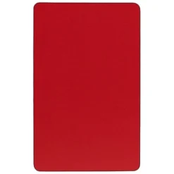 Flash Furniture Mobile 24''W X 48''L Rectangular HP Laminate Activity Table - Standard Height Adjustable Legs