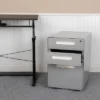 Flash Furniture Ergonomic 3-Drawer Mobile Locking Filing Cabinet With Anti-Tilt Mechanism And Hanging Drawer For Legal & Letter Files -Flash Furniture GUEST 207e0944 82ca 4325 9021 4177a34921f5