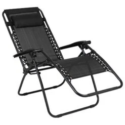 Flash Furniture Adjustable Folding Mesh Zero Gravity Reclining Lounge Chair With Pillow And Cup Holder Tray, Set Of 2 -Flash Furniture GUEST 20a3b2b3 2b46 4900 95fd c59b4e7b22fa