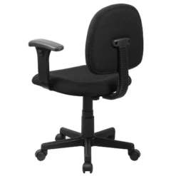 Flash Furniture Wayne Mid-Back Black Fabric Swivel Task Office Chair With Adjustable Arms -Flash Furniture GUEST 213a740c 0cef 4554 ab7c 0217f3f9dfbd