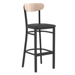 Flash Furniture Wright Commercial Grade Barstool With 500 LB. Capacity Steel Frame, Solid Wood Seat, And Boomerang Back 36 Flash Furniture Wright Commercial Grade Barstool With 500 LB. Capacity Steel Frame, Solid Wood Seat, And Boomerang Back -Flash Furniture GUEST 22584c28 cf58 411b 919b aea2c2c9e4de
