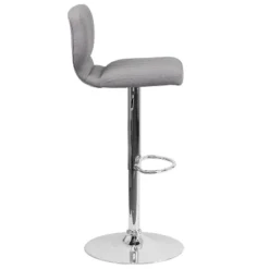 Flash Furniture Contemporary Vinyl Adjustable Height Barstool With Vertical Stitch Back And Chrome Base -Flash Furniture GUEST 2287daf2 aaef 429a 864b c81c5d35384c