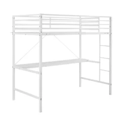 Flash Furniture Jake Metal Loft Bed Frame With Desk, Protective Guard Rails And Ladder For Kids, Teens And Adults -Flash Furniture GUEST 241bf851 1f84 42ed a178 199efccc0a35