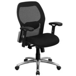 Flash Furniture Mid-Back Super Mesh Executive Swivel Office Chair With Knee Tilt Control And Adjustable Arms -Flash Furniture GUEST 24281d76 ff5f 4dc6 a59a 0b1ec0421553
