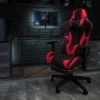 Flash Furniture X30 Gaming Chair Racing Office Ergonomic Computer Chair With Fully Reclining Back And Slide-Out Footrest In Red LeatherSoft -Flash Furniture GUEST 24ab1b72 728b 48ed 9586 393387e59792