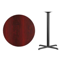 Flash Furniture 36'' Round Laminate Table Top With 30'' X 30'' Bar Height Table Base -Flash Furniture GUEST 26025c5b 6de4 4c4b 9792 734c507bf9fd