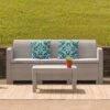 Flash Furniture Faux Rattan Sofa With All-Weather Cushions 2 Flash Furniture Faux Rattan Sofa With All-Weather Cushions -Flash Furniture GUEST 271b02b3 d41d 4a5c a706 bcba2cc50c71