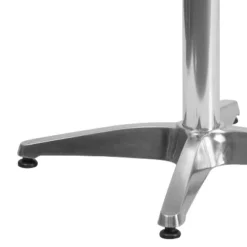 Flash Furniture Mellie 31.5'' Round Aluminum Indoor-Outdoor Table With Base -Flash Furniture GUEST 272f3634 78d9 4c72 9bf0 dfb2d5215bbd