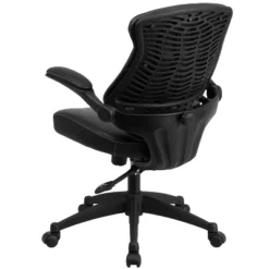 Flash Furniture Kale Mid-Back Black LeatherSoft Executive Swivel Ergonomic Office Chair With Back Angle Adjustment And Flip-Up Arms -Flash Furniture GUEST 275da4f4 6389 47f5 89f8 285f39cbee67
