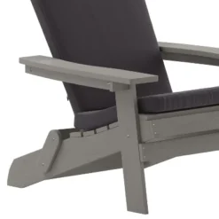 Flash Furniture Charlestown Set Of 2 All-Weather Poly Resin Indoor/Outdoor Folding Adirondack Chairs With Cushions For Deck, Porch, And Patio -Flash Furniture GUEST 276d23b0 1c0a 4f77 af7c 6671c481cb36