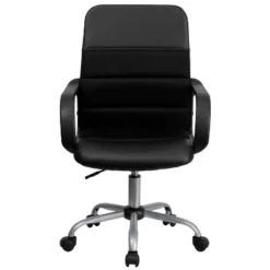 Swivel Task Chair Black Leather/Mesh - Flash Furniture 22 Swivel Task Chair Black Leather/Mesh - Flash Furniture -Flash Furniture GUEST 27c2b40e 2377 47e2 9e57 ea8fed0d9ef7