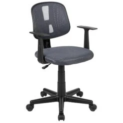 Flash Furniture Flash Fundamentals Mid-Back Mesh Swivel Task Office Chair With Pivot Back And Arms -Flash Furniture GUEST 27efacf6 4f62 44a3 ac63 2478bff09d70
