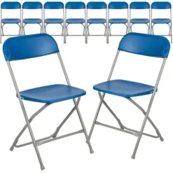 Flash Furniture Hercules™ Series Plastic Folding Chair - 10 Pack 650LB Weight Capacity -Flash Furniture GUEST 27f2f206 57f1 44b5 bf13 4c6dd6676599