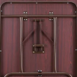 Flash Furniture 6-Foot Mahogany Melamine Laminate Folding Banquet Table -Flash Furniture GUEST 27f84cc6 bba3 4580 ae83 9eb755cd089a