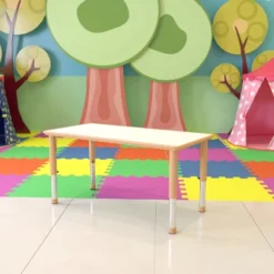 Flash Furniture 23.625"W X 47.25"L Rectangular Plastic Height Adjustable Activity Table 25 Flash Furniture 23.625"W X 47.25"L Rectangular Plastic Height Adjustable Activity Table -Flash Furniture GUEST 2942703c a9e0 4609 9391 2d7ceef48b01