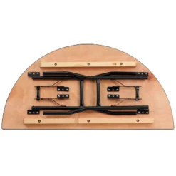 Flash Furniture 4-Foot Half-Round Wood Folding Banquet Table -Flash Furniture GUEST 29e863e8 9b8f 40fb bb20 1c4bc903ab00