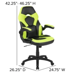 Flash Furniture Gaming Desk And Racing Chair Set With Cup Holder, Headphone Hook & 2 Wire Management Holes -Flash Furniture GUEST 2b3c1518 923d 4c78 b7bb f6e3097cc5cd