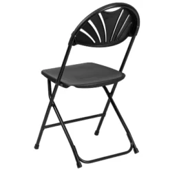 Flash Furniture 8 Pack HERCULES Series 650 Lb. Capacity Plastic Fan Back Folding Chair -Flash Furniture GUEST 2b52c6d5 002f 4b42 96cf c62fff7c3e47