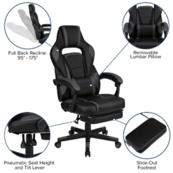 Flash Furniture X40 Gaming Chair Racing Ergonomic Computer Chair With Fully Reclining Back/Arms, Slide-Out Footrest, Massaging Lumbar 26 Flash Furniture X40 Gaming Chair Racing Ergonomic Computer Chair With Fully Reclining Back/Arms, Slide-Out Footrest, Massaging Lumbar -Flash Furniture GUEST 2b740e6b 2426 4eed 8094 80d08a51b331
