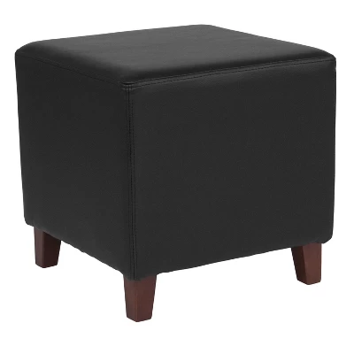 Flash Furniture Ascalon Taut Upholstered Cube Ottoman Pouf 9 Flash Furniture Ascalon Taut Upholstered Cube Ottoman Pouf - Image 7