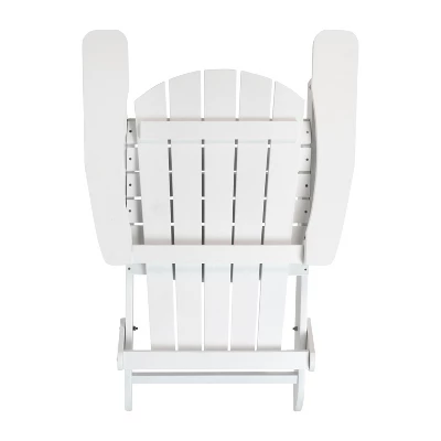 Flash Furniture Charlestown All-Weather Poly Resin Indoor/Outdoor Folding Adirondack Chair 8 Flash Furniture Charlestown All-Weather Poly Resin Indoor/Outdoor Folding Adirondack Chair - Image 6