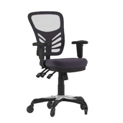 Flash Furniture Nicholas Mid-Back Multifunction Executive Swivel Ergonomic Office Chair With Adjustable Arms And Transparent Roller Wheels -Flash Furniture GUEST 2cc0fb98 6554 4b0e 9e94 be04d30ca65d