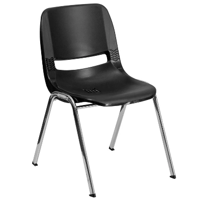 Flash Furniture HERCULES Series 661 Lb. Capacity Ergonomic Shell Stack Chair With 16'' Seat Height 14 Flash Furniture HERCULES Series 661 Lb. Capacity Ergonomic Shell Stack Chair With 16'' Seat Height - Image 12