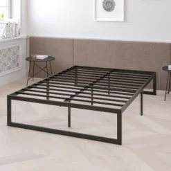 Flash Furniture 14 Inch Metal Platform Bed Frame With 12 Inch Pocket Spring Mattress In A Box (No Box Spring Required) - Full -Flash Furniture GUEST 2ccf1e4f c847 4072 af7f 08cdfad38642