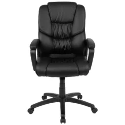 Flash Furniture Flash Fundamentals Big & Tall 400 Lb. Rated LeatherSoft Swivel Office Chair With Padded Arms -Flash Furniture GUEST 2d06a2b6 27fd 46b7 b861 cafad6b493af