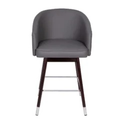 Flash Furniture Margo Commercial Grade Mid-Back Modern Barstool With Beechwood Legs And Curved Back - Set Of 2 -Flash Furniture GUEST 2dfced23 05dc 41e4 b54f 375eb311c0aa