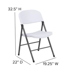 Flash Furniture 2 Pack HERCULES Series 330 Lb. Capacity Plastic Folding Chair With Charcoal Frame -Flash Furniture GUEST 2e37cb9a 2629 4640 be57 a383d22b999f