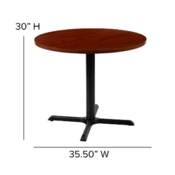 Flash Furniture 36" Round Multi-Purpose Conference Table In Cherry -Flash Furniture GUEST 2e9586b1 f0e1 42bd 9f86 30ce3c14124e