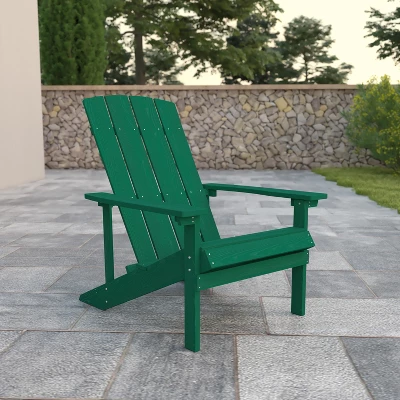 Flash Furniture Charlestown Commercial All-Weather Poly Resin Wood Adirondack Chair 3 Flash Furniture Charlestown Commercial All-Weather Poly Resin Wood Adirondack Chair