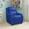 Flash Furniture Deluxe Padded Contemporary Kids Recliner With Storage Arms