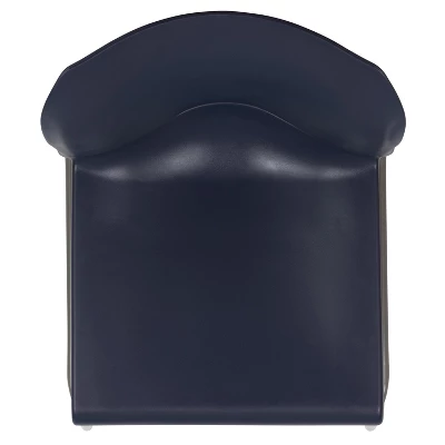 Flash Furniture HERCULES Series 880 Lb. Capacity Navy Full Back Contoured Stack Chair With Gray Powder Coated Sled Base 10 Flash Furniture HERCULES Series 880 Lb. Capacity Navy Full Back Contoured Stack Chair With Gray Powder Coated Sled Base - Image 8