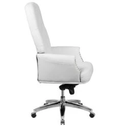 Flash Furniture High Back Traditional Tufted White LeatherSoft Multifunction Executive Swivel Ergonomic Office Chair With Arms -Flash Furniture GUEST 31896471 a9a8 4011 bf25 9f1f9c24eb22