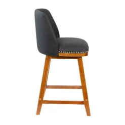 Flash Furniture Julia Set Of 2 Transitional Upholstered Counter Stools With Nailhead Trim And Solid Wood Frames -Flash Furniture GUEST 334a1424 98cd 408e a617 c41602c162ae