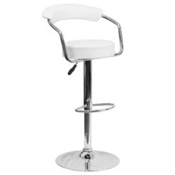 Flash Furniture Contemporary Vinyl Adjustable Height Barstool With Arms And Chrome Base -Flash Furniture GUEST 3366766e b9f0 4809 84e0 86e648d1977c