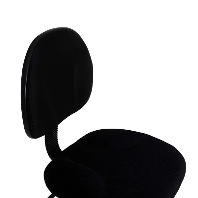 Flash Furniture Black Fabric Drafting Chair (Cylinders: 22.5''-27''H Or 26''-30.5''H) 6 Flash Furniture Black Fabric Drafting Chair (Cylinders: 22.5''-27''H Or 26''-30.5''H) - Image 4