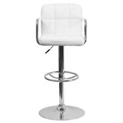 Flash Furniture Contemporary Quilted Vinyl Adjustable Height Barstool With Arms And Chrome Base -Flash Furniture GUEST 3407fc45 706e 4a5b 89f2 aeb7d648d60f