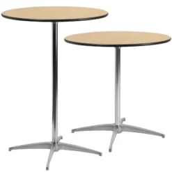 Flash Furniture Lars 30'' Round Wood Cocktail Table With 30'' And 42'' Columns - Set Of 5 -Flash Furniture GUEST 347596af b62b 46d6 848e bff035563e0a