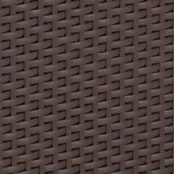 Flash Furniture 4 Piece Outdoor Faux Rattan Chair, Sofa And Table Set In Chocolate Brown -Flash Furniture GUEST 35b81751 2b66 4f2c bdf4 a8bc49758127