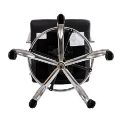 Flash Furniture Mid-Back LeatherSoft Drafting Chair With Adjustable Foot Ring And Chrome Base -Flash Furniture GUEST 3741c576 115d 4661 b6bb 300fe63099b5
