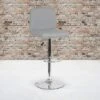 Flash Furniture Bellagio Contemporary Adjustable Height Crown Back Barstool With Accent Nail Trim -Flash Furniture GUEST 37df366d 8c63 4878 a3b9 9ea05c511814