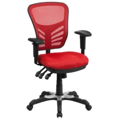 Flash Furniture Mid-Back Mesh Multifunction Executive Swivel Ergonomic Office Chair With Adjustable Arms -Flash Furniture GUEST 38cad47e b739 4e45 9cc9 81857db11a6e