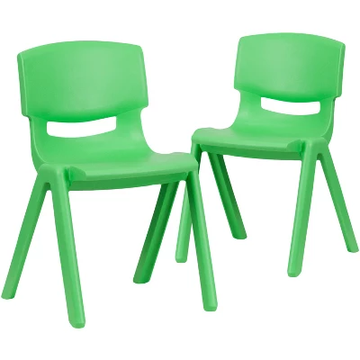 Flash Furniture 2 Pack Plastic Stackable School Chair With 13.25" Seat Height 16 Flash Furniture 2 Pack Plastic Stackable School Chair With 13.25" Seat Height - Image 14